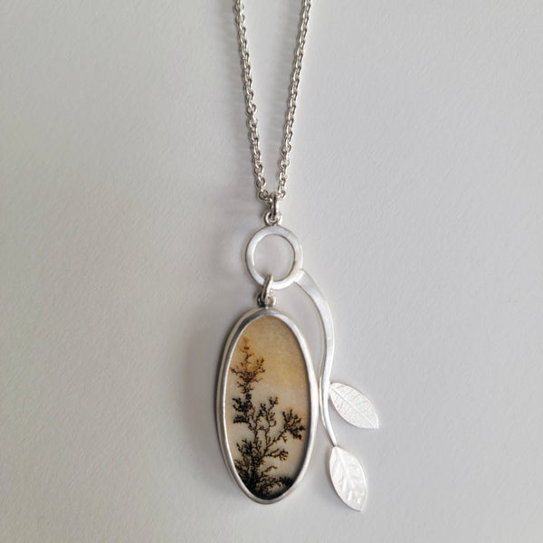 Dendritic quartz Branch Pendant