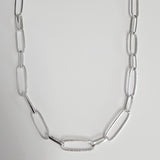 Paperclip chain necklace