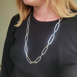 Paperclip chain necklace