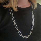 Paperclip chain necklace