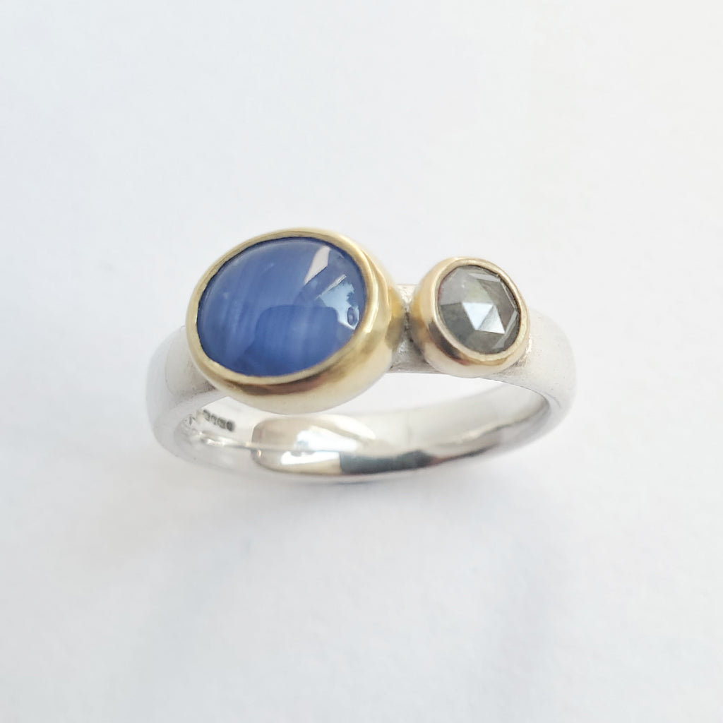 Star sapphire stone on sale ring